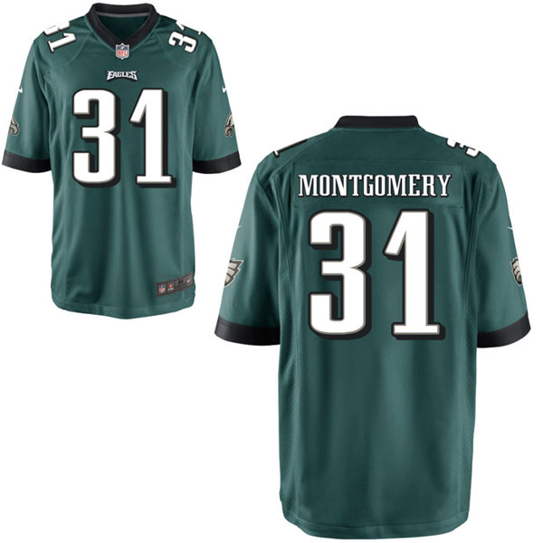 Youth Philadelphia Eagles Retired Player #31 Wilbert Montgomery Nike Midnight Green Limited Jersey g
