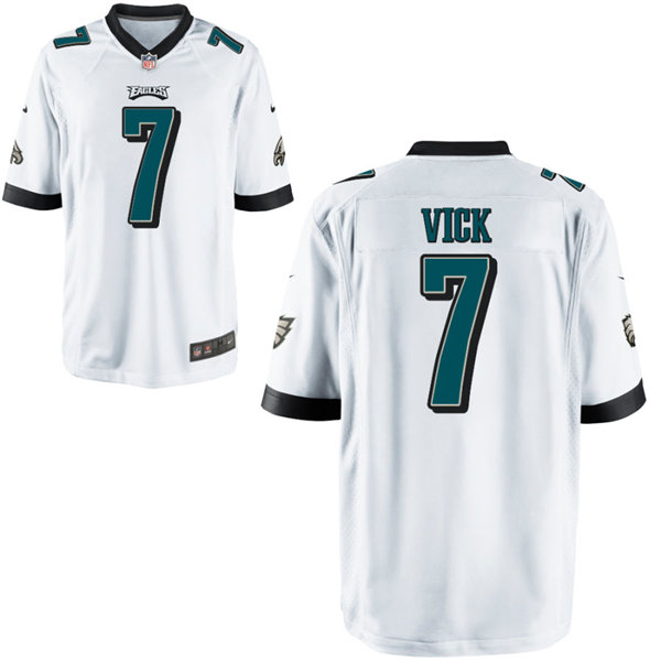 Youth Philadelphia Eagles Retired Player #7 Michael Vick Nike White Limited Jersey