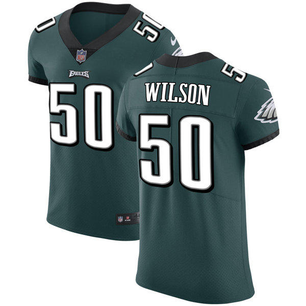 Mens Philadelphia Eagles #50 Eric Wilson Nike Midnight Green Vapor Limited Jersey