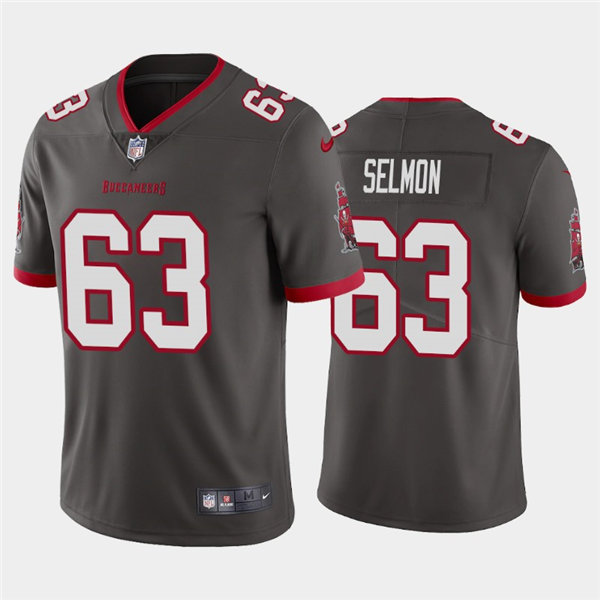 Youth Tampa Bay Buccaneers Retired Player #63 Lee Roy Selmon Nike Pewter Alternate Limited Jersey
