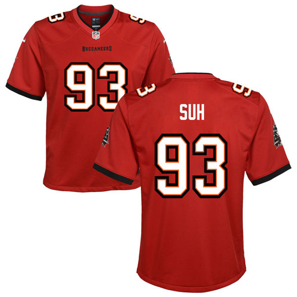 Youth Tampa Bay Buccaneers #93 Ndamukong Suh Nike Home Red Limited Jersey