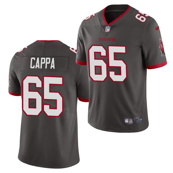 Mens Tampa Bay Buccaneers #65 Alex Cappa Nike Pewter Alternate Vapor Limited Jersey