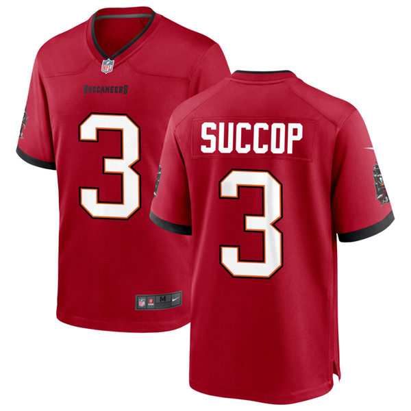 Mens Tampa Bay Buccaneers #3 Ryan Succop Nike Home Red Vapor Limited Jersey