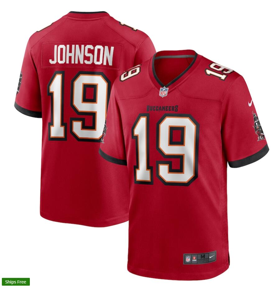 Mens Tampa Bay Buccaneers Retired Player #919 Keyshawn Johnson Nike Home Red Vapor Limited Jersey