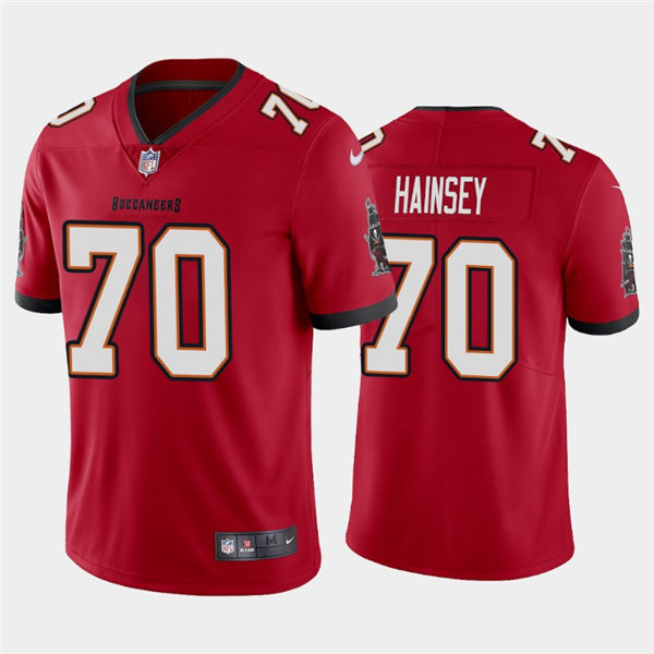 Mens Tampa Bay Buccaneers #70 Robert Hainsey Nike Home Red Vapor Limited Jersey