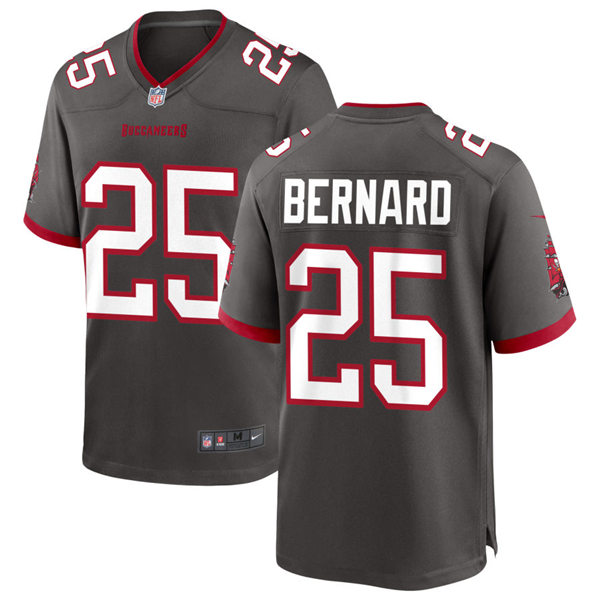 Mens Tampa Bay Buccaneers #25 Giovani Bernard Nike Pewter Alternate Vapor Limited Jersey