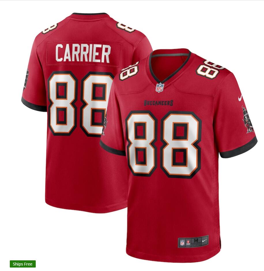 Mens Tampa Bay Buccaneers Retired Player #88 Mark Carrier Nike Home Red Vapor Limited Jersey