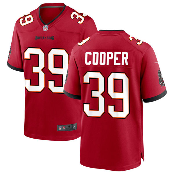 Mens Tampa Bay Buccaneers #39 Chris Cooper Nike Home Red Vapor Limited Jersey