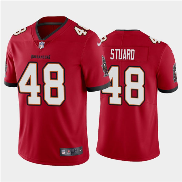 Mens Tampa Bay Buccaneers #48 Grant Stuard Nike Home Red Vapor Limited Jersey