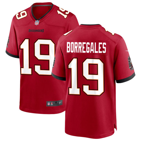 Mens Tampa Bay Buccaneers #19 Jose Borregales Nike Home Red Vapor Limited Jersey