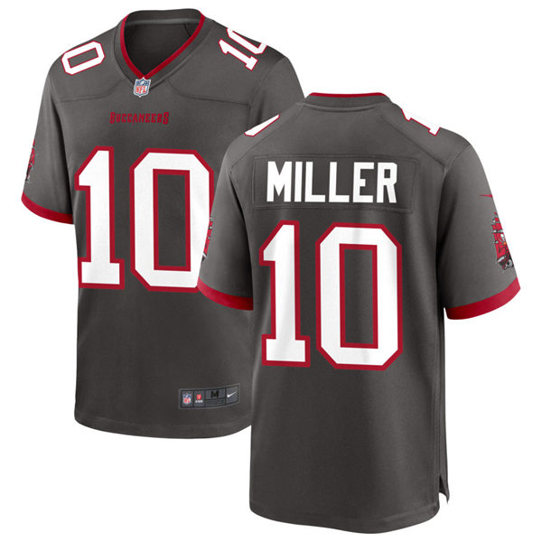 Mens Tampa Bay Buccaneers #10 Scotty Miller Nike Pewter Alternate Vapor Limited Jersey