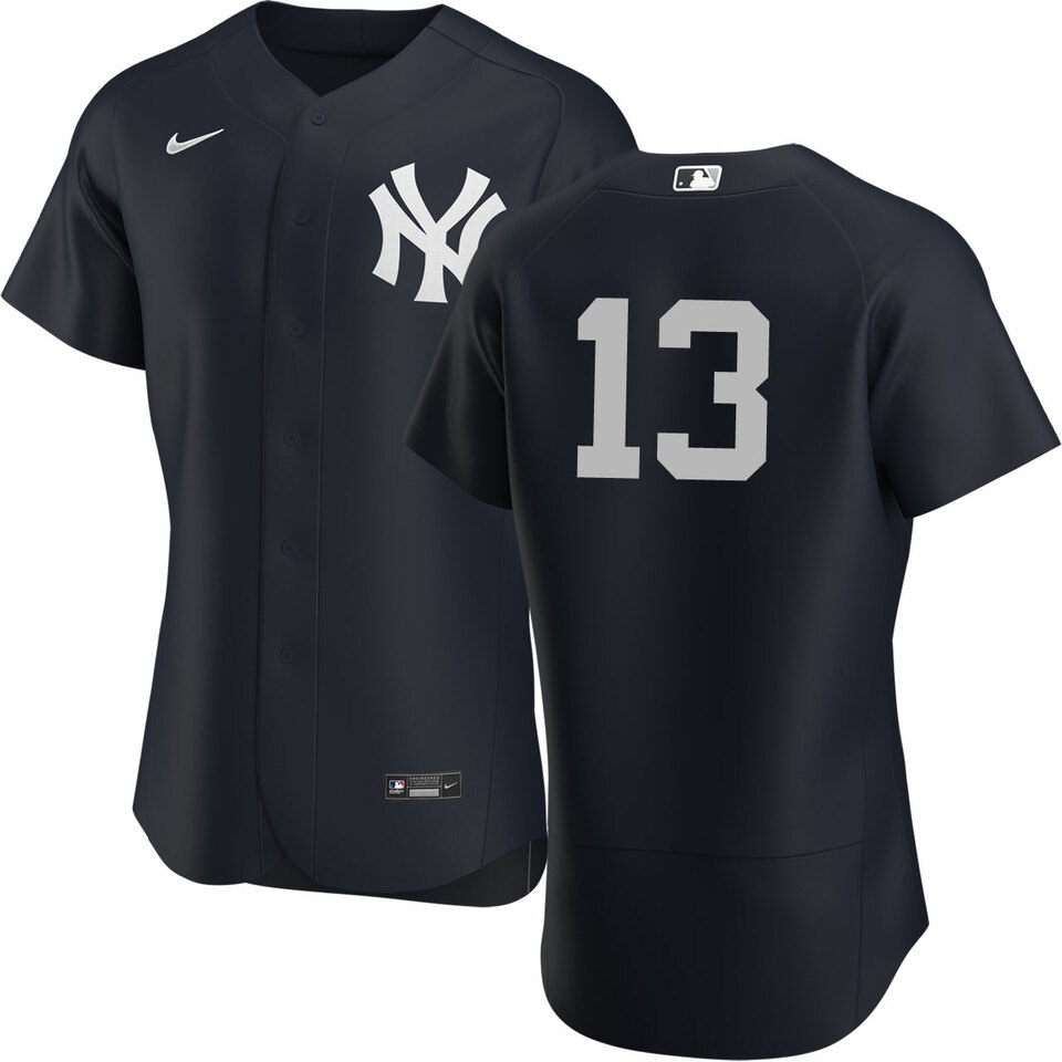 New York Yankees #13 Joey Gallo Men's Nike Black Authentic Alternate MLB Jersey