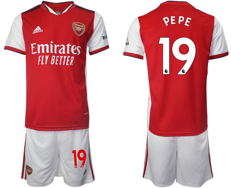 Men 2021-2022 Club Arsenal home red 19 Soccer Jersey