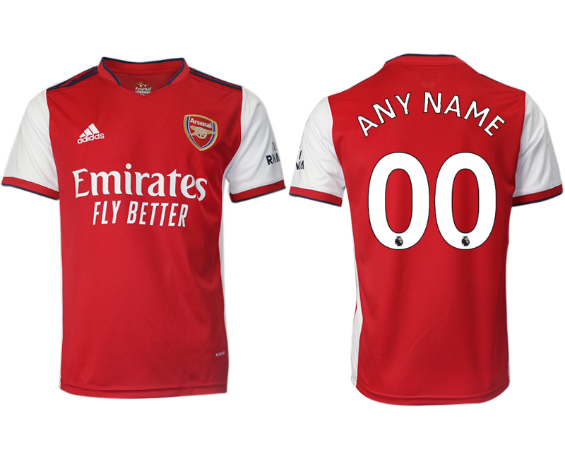 Men 2021-2022 Club Arsenal home aaa version red customized Soccer Jersey