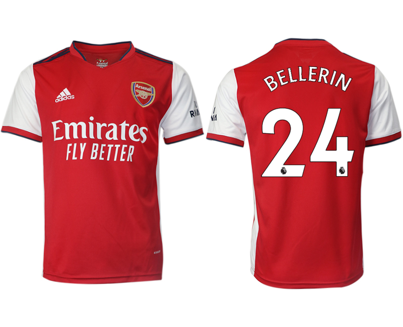 Men 2021-2022 Club Arsenal home aaa version red 24 Soccer Jersey