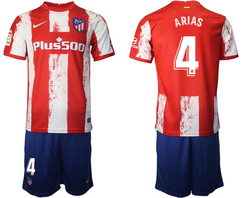 Men 2021-2022 Club Atletico Madrid home red 4 Nike Soccer Jersey