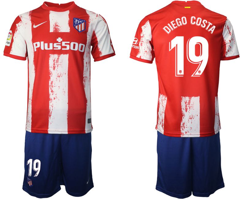 Men 2021-2022 Club Atletico Madrid home red 19 Nike Soccer Jersey