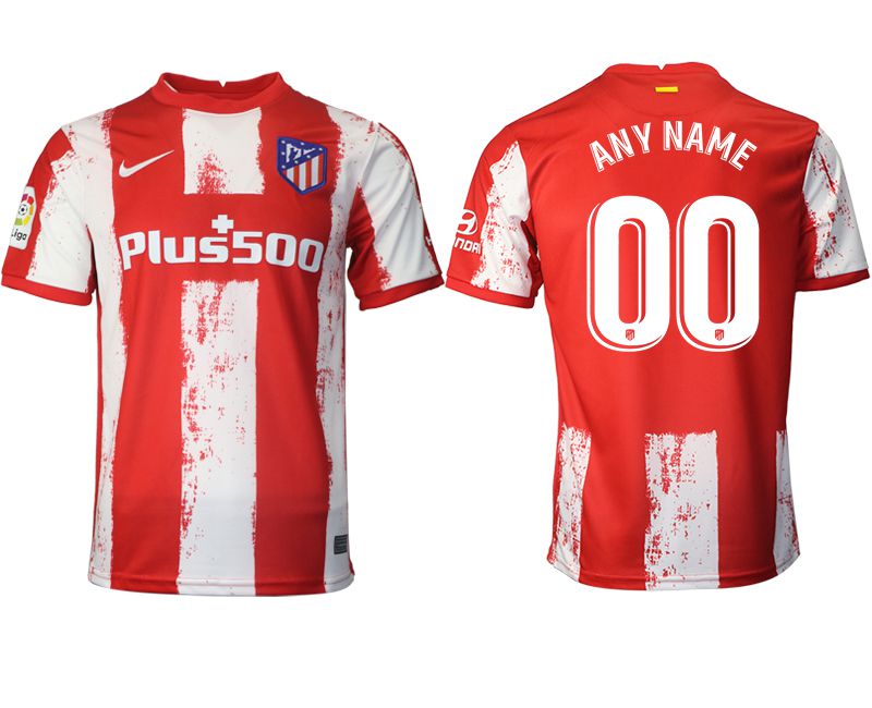 Men 2021-2022 Club Atletico Madrid home aaa version red customized Nike Soccer Jersey