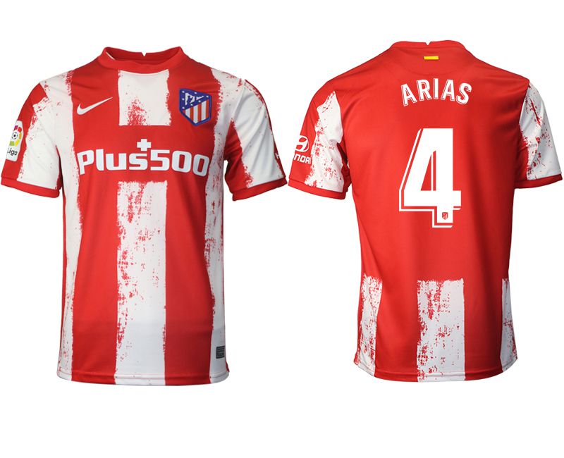 Men 2021-2022 Club Atletico Madrid home aaa version red 4 Nike Soccer Jersey