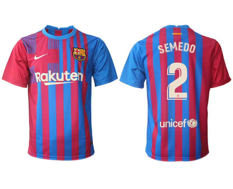 Men 2021-2022 Club Barcelona home aaa version red 2 Nike Soccer Jerseys