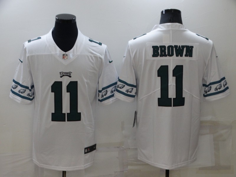 Men's Philadelphia Eagles #11 A. J. Brown White 2019 NEW Vapor Untouchable Stitched NFL Nike Limited Jersey