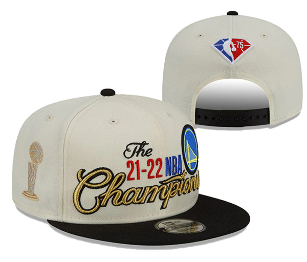 Golden State Warriors 2022 NBA Finals Champions Stitched Snapback Hats 030