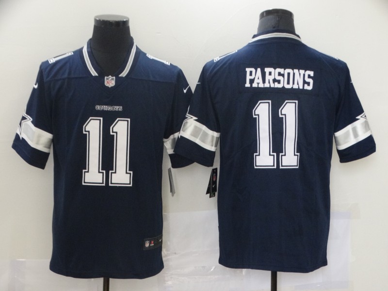 Men's Dallas Cowboys #11 Micah Parsons Nike Navy Team Color Untouchable Limited Jersey