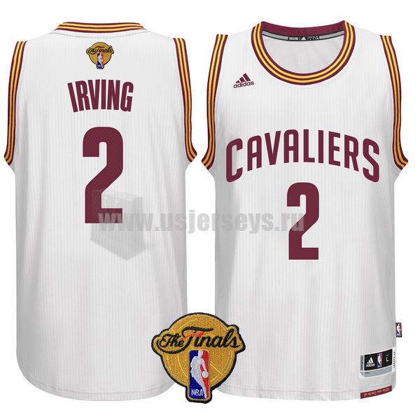 Men's Cleveland Cavaliers #2 Kyrie Irving White Stitched 2016 The Finals Home Swingman NBA Jersey