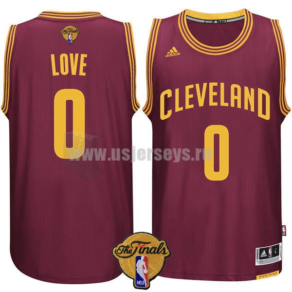 Men's Cleveland Cavaliers #0 Kevin Love Burgundy Stitched 2016 Finals Patch Swingman Road NBA Jersey