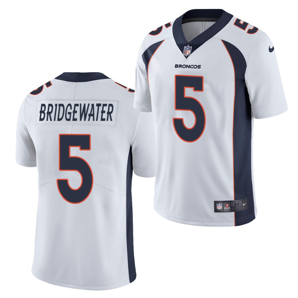 Youth Denver Broncos #5 Teddy Bridgewater White Nike NFL Vapor Untouchable Limited Jersey