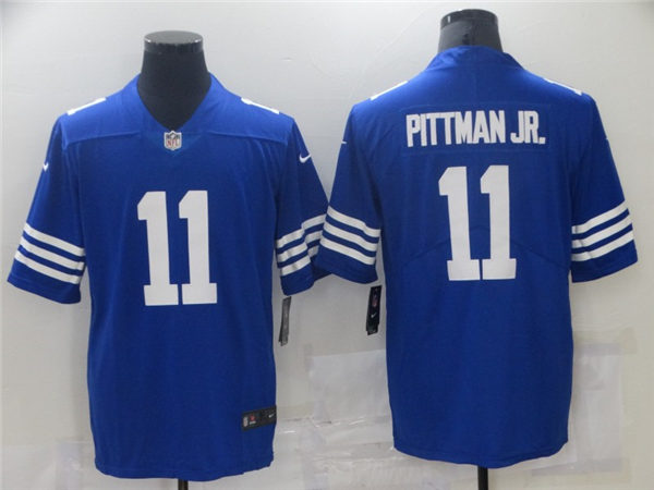 Mens Indianapolis Colts #11 Michael Pittman Jr. Nike Royal Alternate Retro Vapor Limited Jersey
