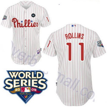 Kids Philadelphia Phillies 11 Jimmy Rollins white Jerseys Cheap