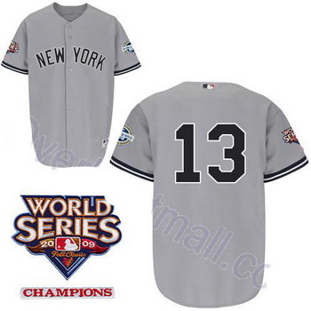 Kids New York Yankees 13 Alex Rodriguez Grey Jerseys Cheap