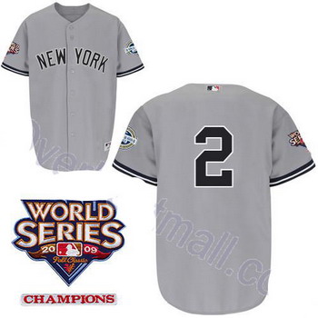 Kids New York Yankees 2 Derek Jeter Grey Jerseys Cheap