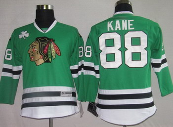 Hockey Kids Jerseys Chicago Blackhawks 88 Patrick Kane Green For Sale
