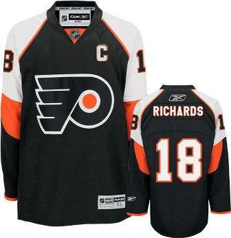 Kids Philadelphia Flyers 18 Mike Richards Home Black Jersey For Sale