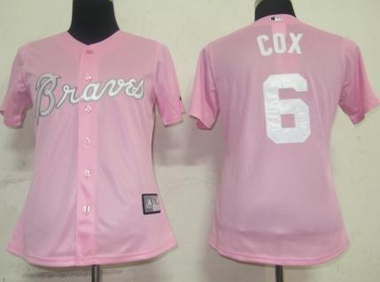 Cheap Women St.Louis Cardinals 6 Cox Pink MLB Jersey