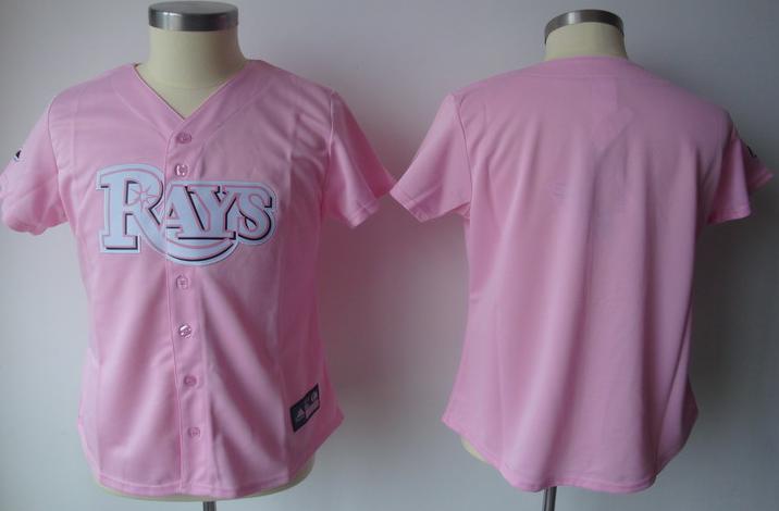 Cheap Women Tampa Bay Rays Blank Pink Jersey