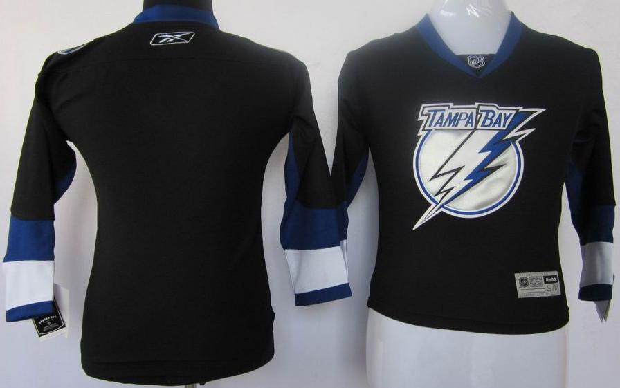 Kids Tampa Bay Lightning Blank Black Jersey For Sale