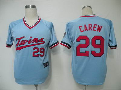 Minnesota Twins 29 Carew Blue M&N Kids MLB Jerseys Cheap