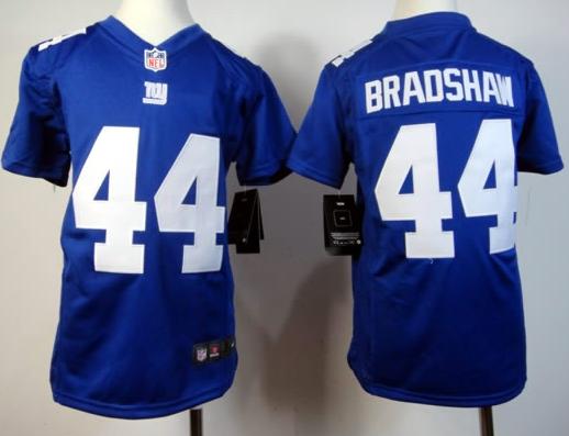 Kids Nike New York Giants 44# Ahmad Bradshaw Blue Nike NFL Jerseys Cheap