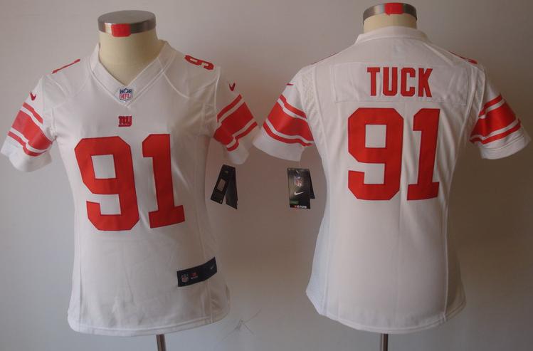Cheap Women Nike New York Giants 91# Justin Tuck White Game LIMITED Nike NFL Jerseys