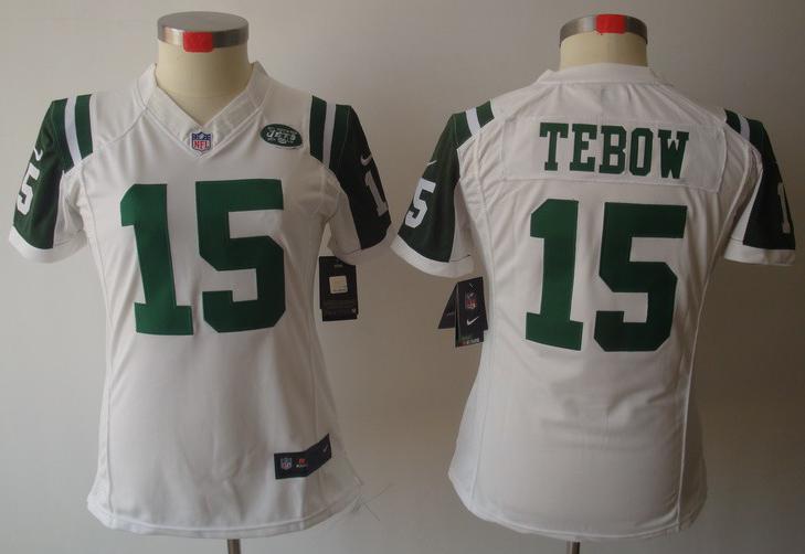 Cheap Women Nike New York Jets 15 Tim Tebow White Game LIMITED NFL Jerseys