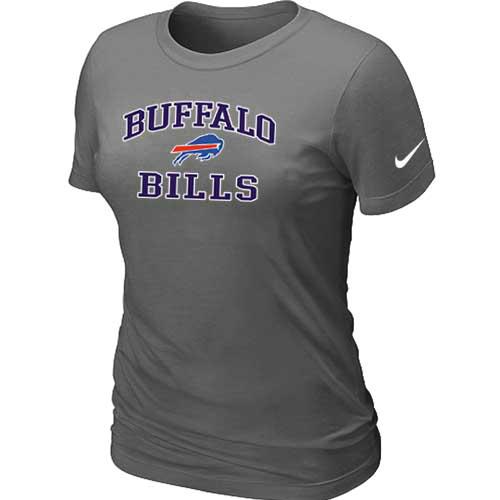 Cheap Women Buffalo Bills Heart & Soul D.Grey T-Shirt
