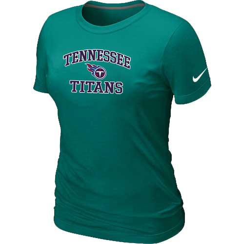 Cheap Women Tennessee Titans Heart & Soul L.Green T-Shirt