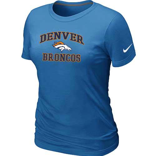 Cheap Women Danver Broncos Heart & Soul L.blue T-Shirt
