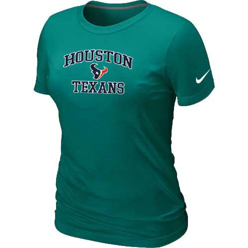 Cheap Women Houston Texans Heart & Soul L.Green T-Shirt