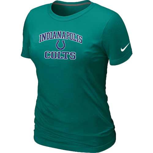 Cheap Women Indianapolis Colts Heart & Soul L.Green T-Shirt