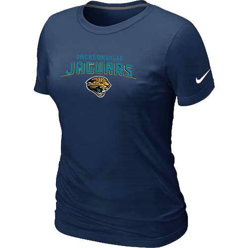 Cheap Women Jacksonville Jaguars Heart & Soul D.Blue T-Shirt