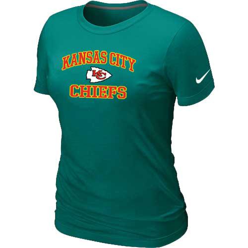 Cheap Women Kansas City Chiefs Heart & Soul L.Green T-Shirt